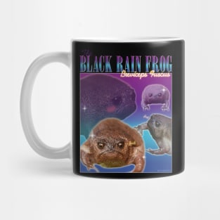 Black rain frog fan t-shirt retro style Mug